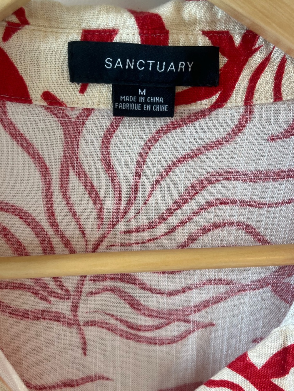 Sanctuary Relaxed Vacation Shirt in Sunny Riviera | Size Medium - Picture 8 of 8